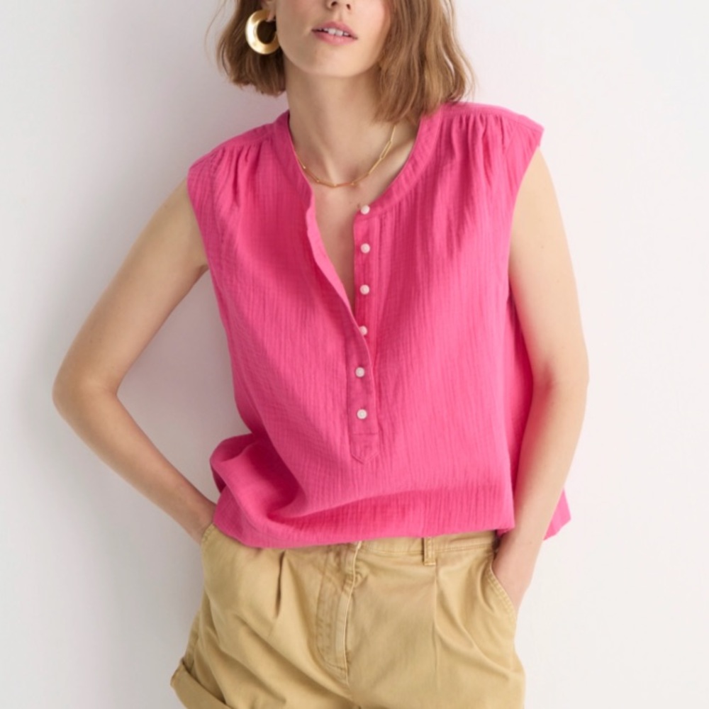 J. Crew Cora Gauze top, Small 2025 style.